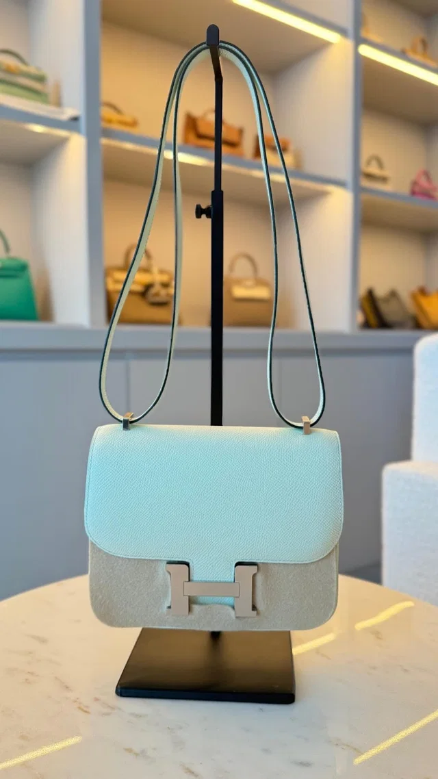 Hermès Constance 18 Vert Fizz Epsom in Green Epsom leather from Luxury Promise