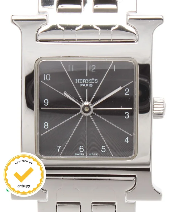 Hermès Watch H Quartz Black in Black from The Reluxe