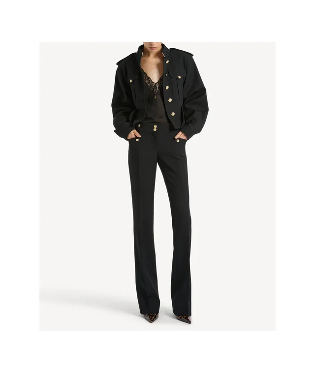 Balmain Pleated wool gabardine trousers, photo 2 of 6 from SENSER