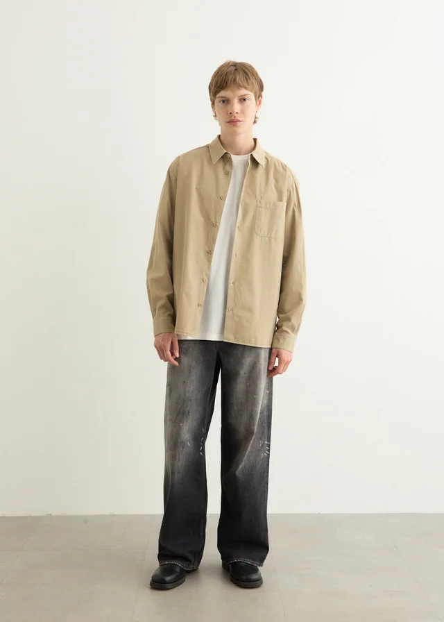 A.P.C. Malo Logo Shirt in Beige from Incu, photo 1 of 1