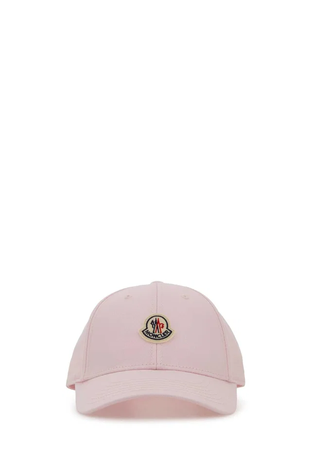 Moncler Baseball Cotton Cap — Pink Base Fabric: Caps in Pink from HEWI