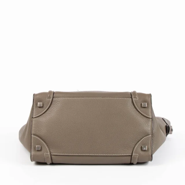 Celine Taupe Calfskin Soft Mini Luggage Bag in Taupe Calfskin from Labellov, photo 4 of 7