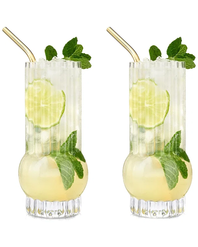 Viski Deco Crystal Highball Glasses, image 1 of 1 from Rue La La