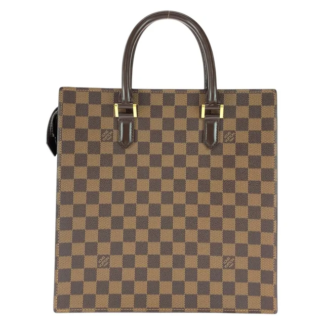 Louis Vuitton Damier Vvarnish PM Brown Gold Leather Tote Bag in Brown Leather from The Reluxe