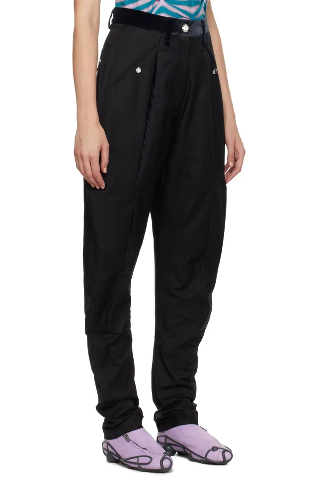Kiko Kostadinov Black Chasseur Trousers, photo 2 of 2 from SSENSE