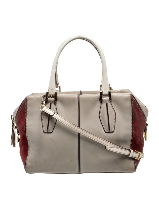 Tod's Top Handle handbags in gray Leather from The RealReal, photo 1 of 1