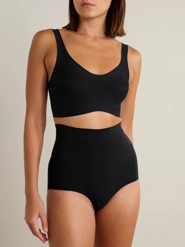 COMMANDO Set of two Butter stretch-micro modal soft-cup bralette in Black, photo 2 of 2 from NET-A-PORTER (Canada)