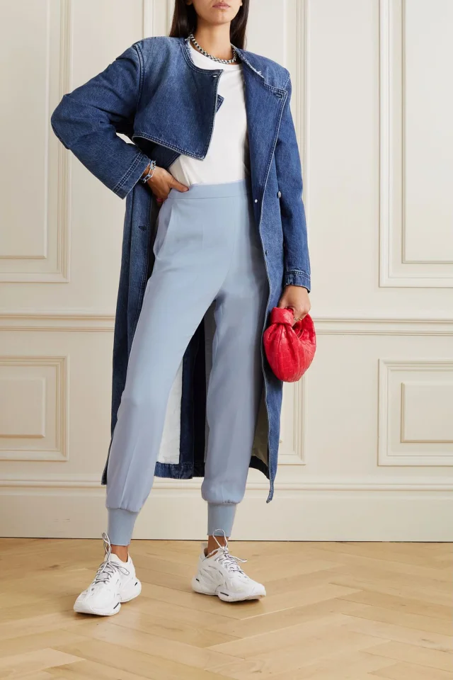 Stella McCartney Julia Stretch-Cady Track Pants, photo 2 of 5 from THE OUTNET
