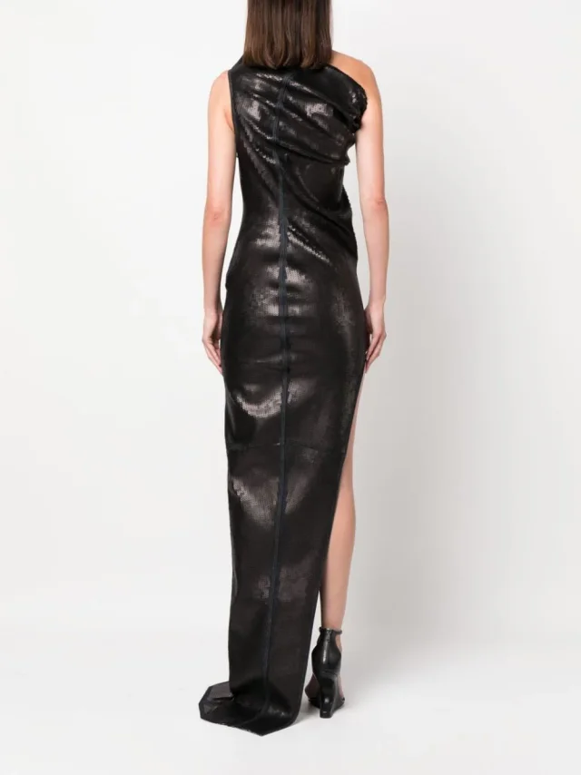 Rick Owens Embroidered Denim Long Dress, photo 5 of 7 from Balardi