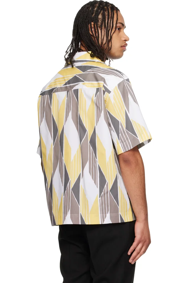 Hugo Multicolor Camp Collar Shirt, photo 3 of 4 from SSENSE