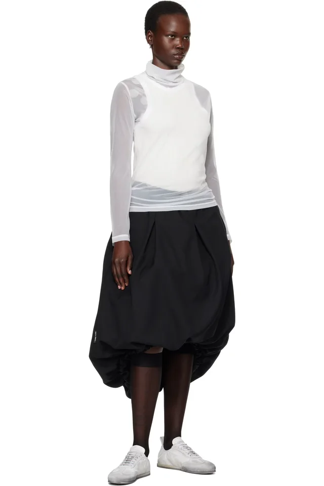 Y's White Long Sleeve Turtleneck, photo 4 of 4 from SSENSE