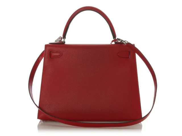 Hermès Rouge Casaque Epsom Kelly 28 in Red Epsom leather from Ann's Fabulous Finds, photo 4 of 11