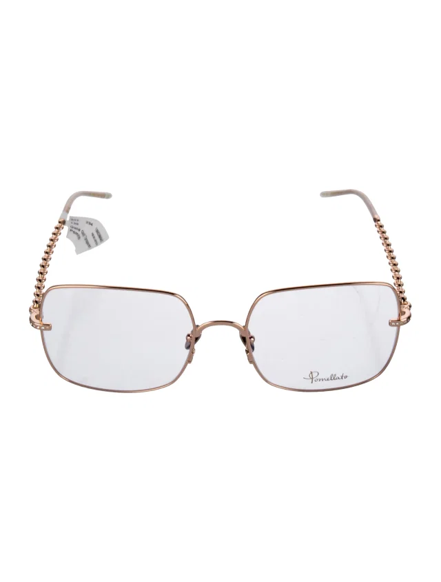 Pomellato Square Eyeglasses in gold from The RealReal