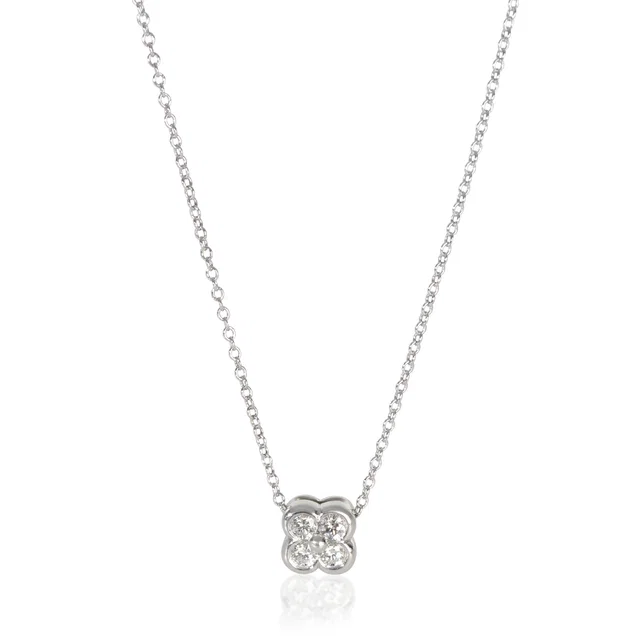 Tiffany & Co. Sterling Silver Diamond Lace Pendant 925 in Silver from HEWI
