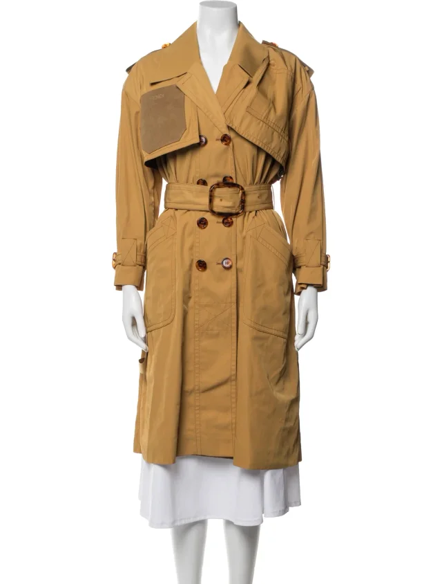 Fendi Trench Coat in yellow from The RealReal