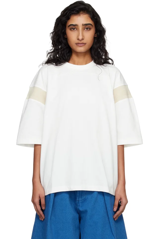 YMC Off-White Skate T-shirt, image 1 of 1 from SSENSE
