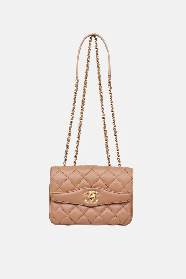 Chanel 2018 Small Bi-Color Coco Flap Bag in Leather from VSP Consignment
