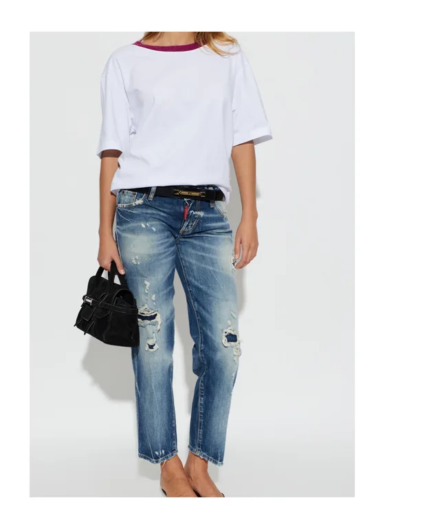 Dsquared2 embroidered-logo T-shirt, photo 3 of 4 from SENSER
