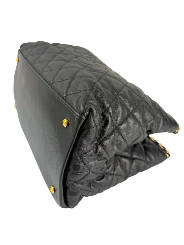 Chanel Quilted Chain Me Tote in Black Calfskin from Season 2 Consign, photo 1 of 1
