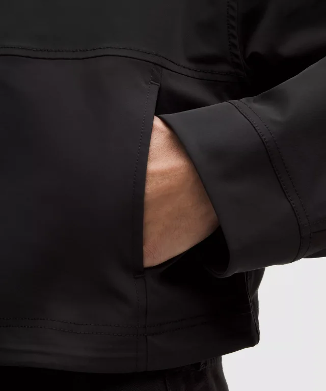 lululemon Twill Collared Jacket in Black, photo 5 of 7 from lululemon