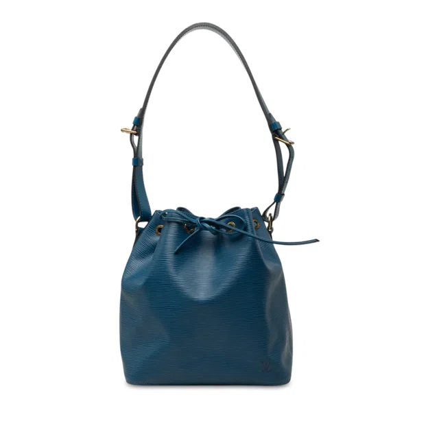 Blue Louis Vuitton Epi Petit Noe Bucket Bag in Blue Leather from Designer Revival