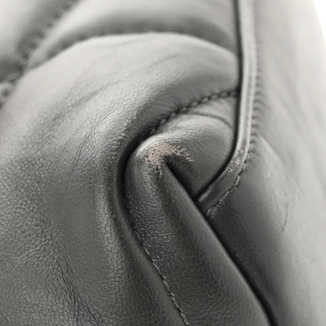 Saint Laurent Quilted Toy Loulou Puffer Monogram Chain Satchel Fog in Lambskin from FASHIONPHILE, photo 11 of 13