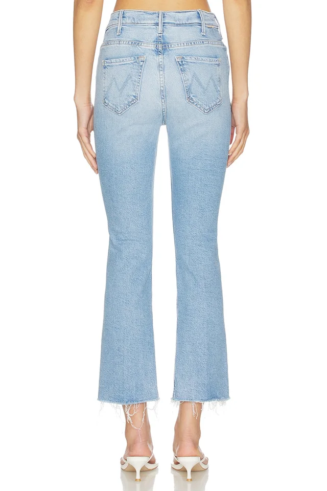MOTHER Lil Petite Hustler Ankle Fray Jeans in Sow Surreal, photo 4 of 6 from REVOLVE (Canada)