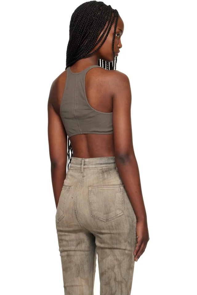 Rick Owens DRKSHDW Brown Temple Unhorny Top, photo 3 of 4 from SSENSE