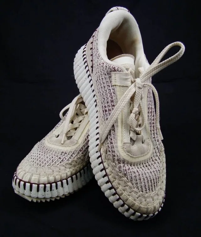 Chloé Nama Platform Trainers Size 5 in Cream from Oxfam Online Shop