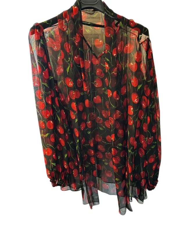 Dolce & Gabbana Long sleeve Silk Multicolour cherry in Silk from Luxury Promise