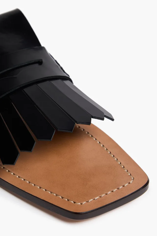 Marni Fringed Leather Sandals, photo 4 of 4 from THE OUTNET