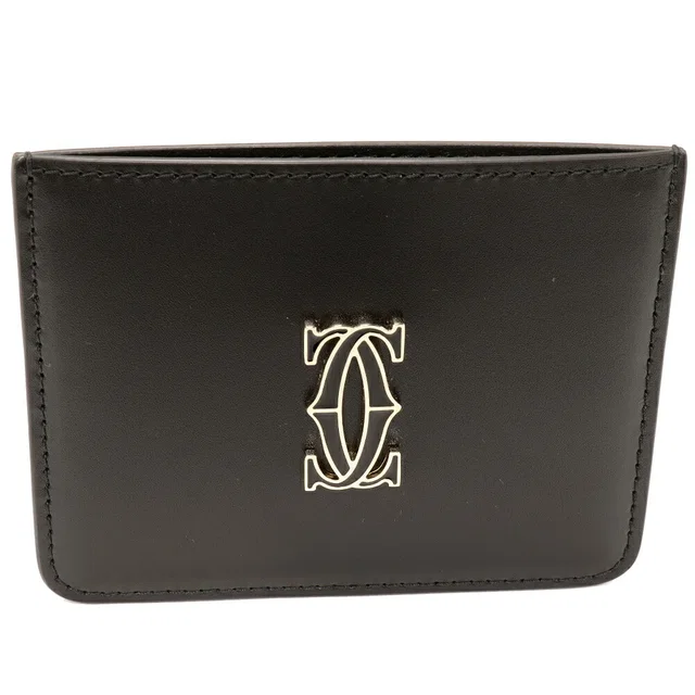 C de Cartier Simple Card Holder Calfskin Card Case in Calfskin from LuxUness