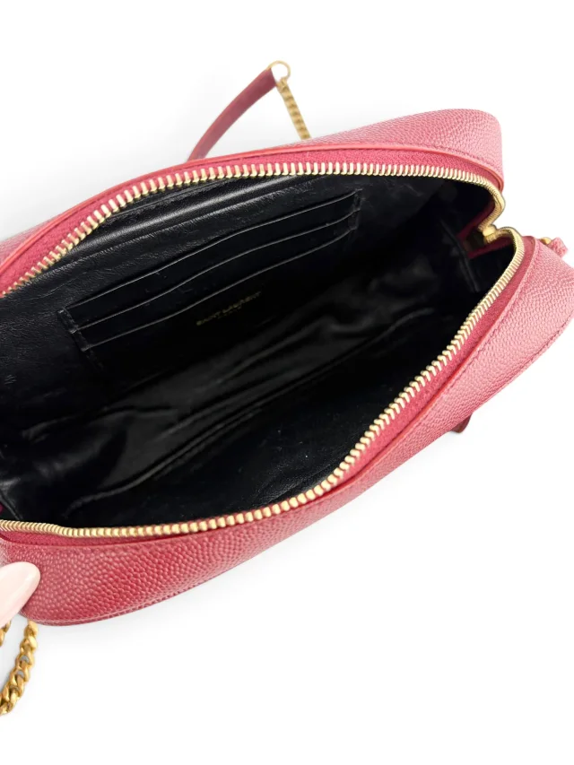 Saint Laurent Lou Mini Camera Bag in Red Calfskin from Season 2 Consign, photo 10 of 10
