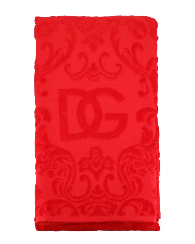 Dolce & Gabbana Cotton Terry Jacquard Beach Towel, image 1 of 1 from Gilt