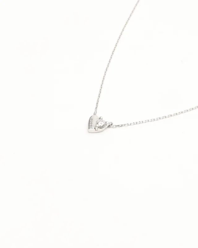 Gucci 18kt White Gold and Diamond Necklace in White from A Retro Tale, photo 3 of 4