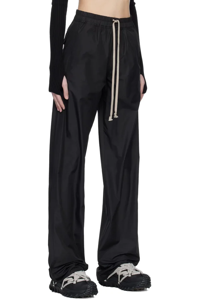 Moncler + Rick Owens Black Drawstring Sweatpants, photo 2 of 5 from SSENSE