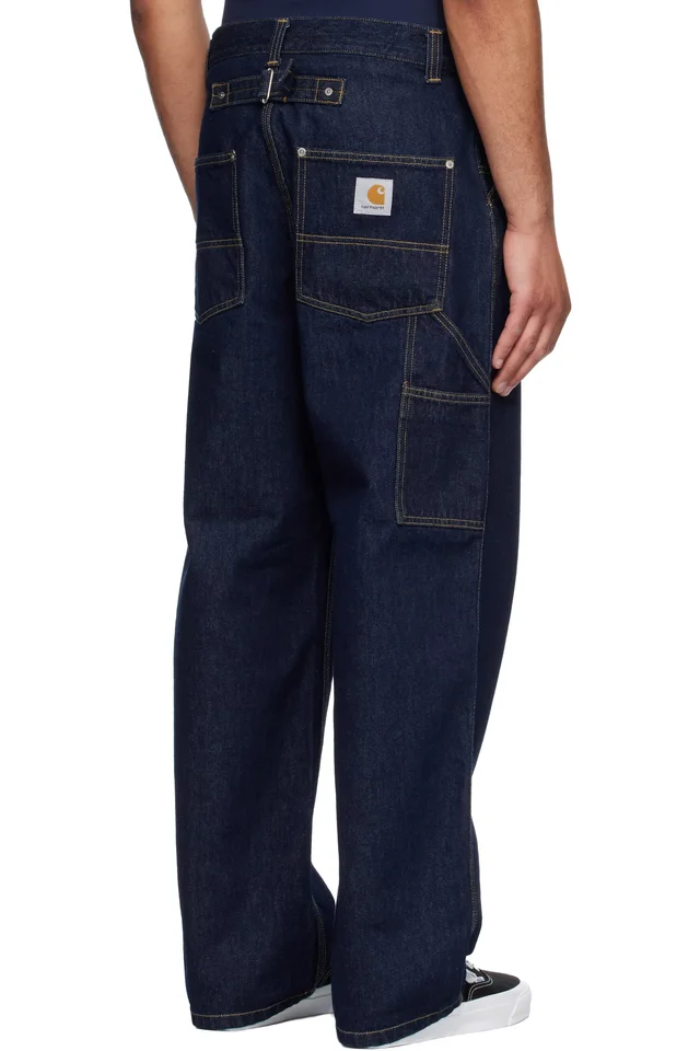 Carhartt Work In Progress Blue Belmont Jeans, photo 3 of 4 from SSENSE