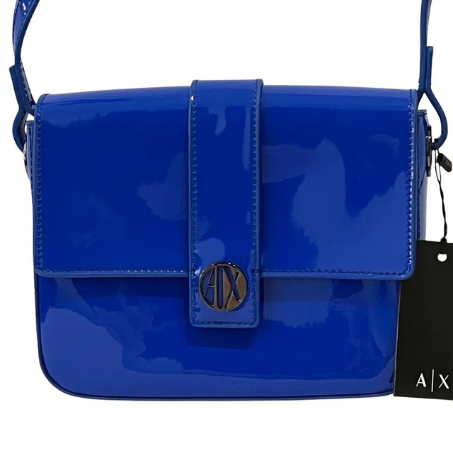Giorgio Armani Exchange Enamel Shoulder Bag from LuxUness