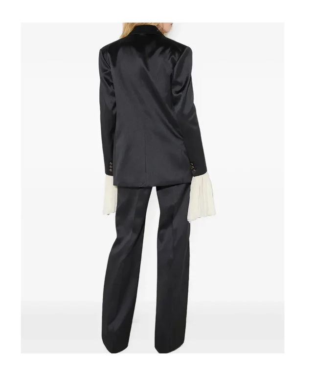Elisabetta Franchi Satin Single-Breasted Blazer, photo 5 of 6 from SENSER