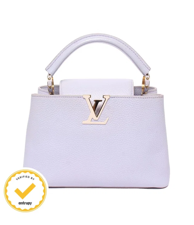 Louis Vuitton Handbag Taurillon Leather Capucines BB in Leather from The Reluxe