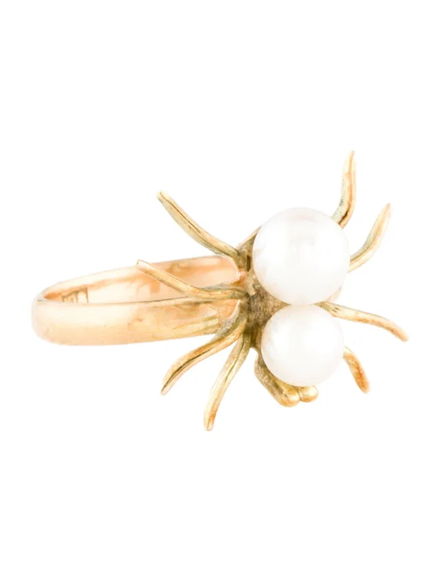 Tasaki Pearl Spider Cocktail Ring in multicolor from The RealReal