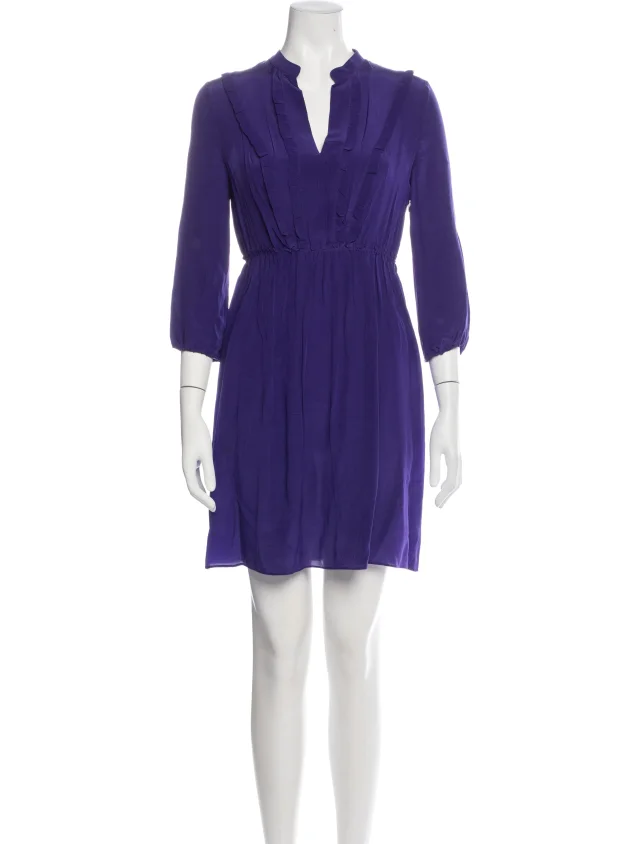 Miu Miu 2012 Mini Dress in purple Silk from The RealReal