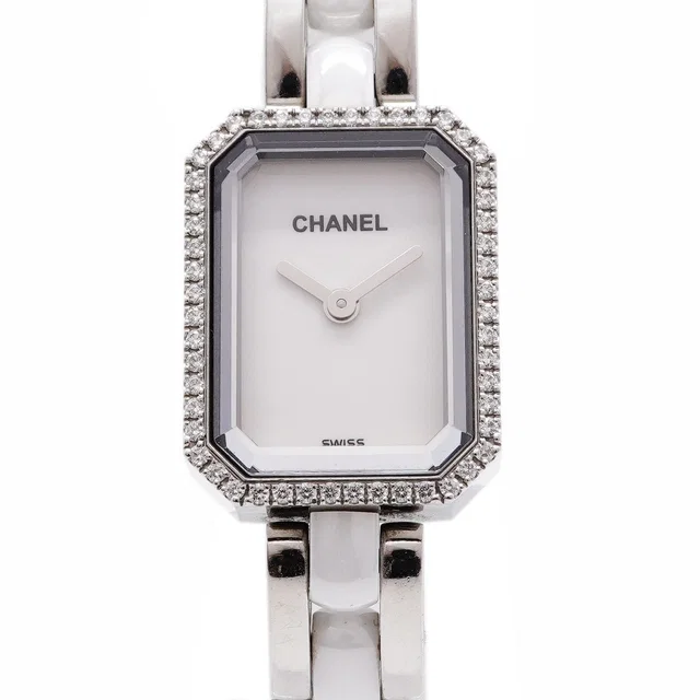 Chanel Premiere Ceramic Diamond White Dial Watch in White Ceramic from The Reluxe