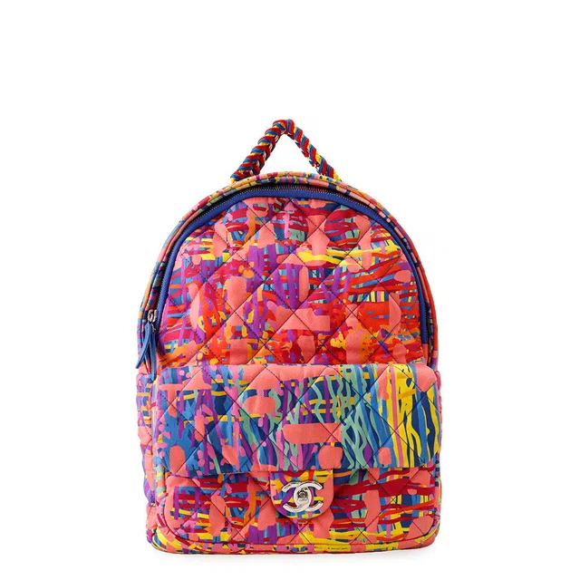 Chanel Backpack Multicolor Nylon in Multicolor Nylon from GALLERY RARE