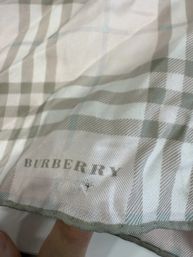 Burberry Square Scarve in 100% Silk from Reowned, photo 5 of 5