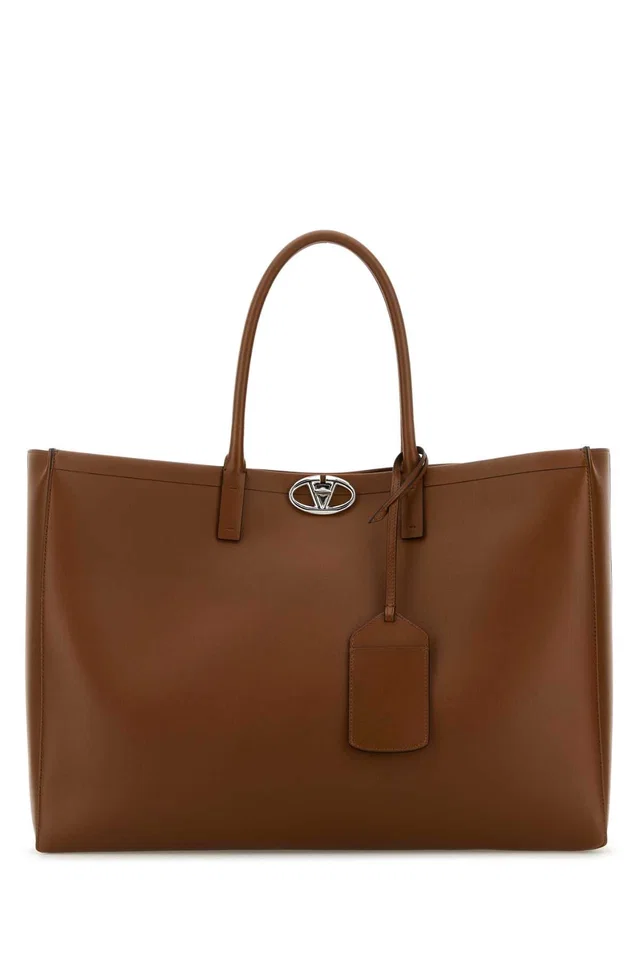 Valentino Garavani Tote Bag — Brown in Brown Leather from HEWI