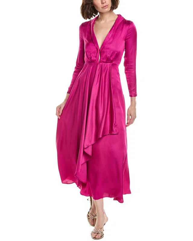 FARM Rio Pink Long Sleeved Maxi Dress, image 1 of 1 from Gilt