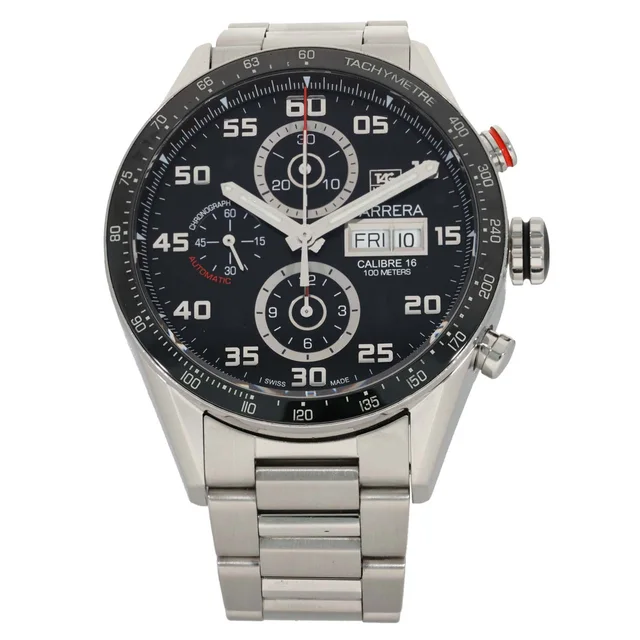 TAG Heuer Carrera CV2A1R 43mm Stainless Steel Watch from H&T