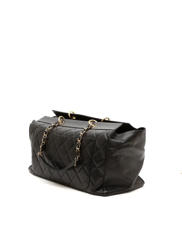Chanel Caviar XXL Weekender Grand Shopping Tote Bag in Caviar leather from A Retro Tale, photo 2 of 10