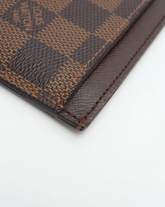 Louis Vuitton Damier Ebene Card Holder in Brown Canvas from A Retro Tale, photo 5 of 9